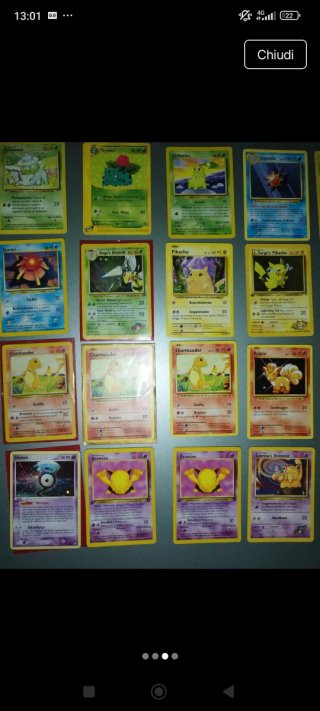 Lotto 15 Carte Pokémon Vintage