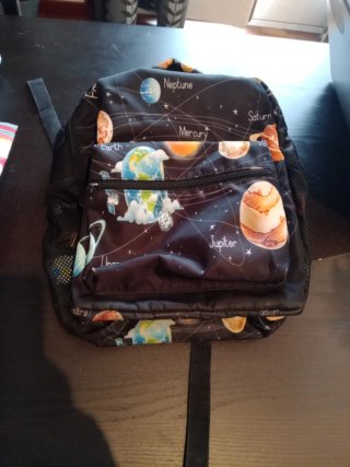 Mochila Escolar Estampado Espacial