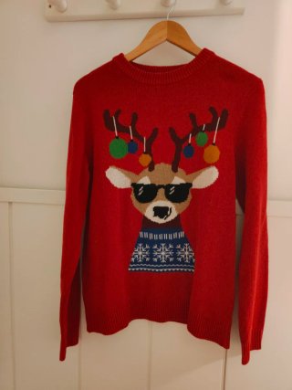 Jersey Navideño Reno con Gafas