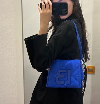 Bolso Bimba y Lola Azul Acolchado