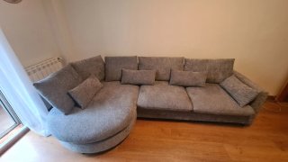 Sofá Chaise Longue Izquierda Gris