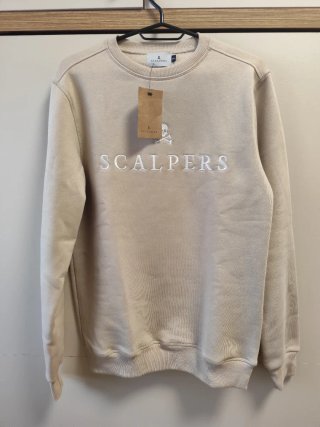 Sudadera beige talla S nueva