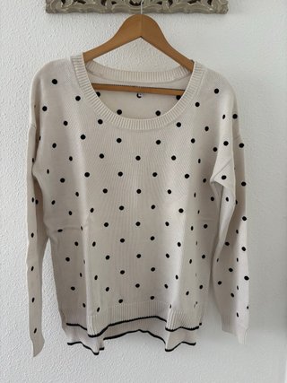Jersey Volcom Beige con Lunares Negros