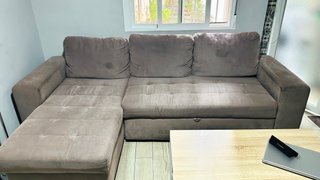 Sofá Chaise Longue con Cama y Almacenaje