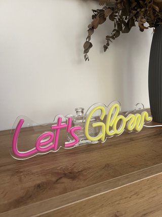 Cartel Neón Let's Glow