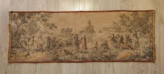 Tapiz Antiguo Escena Galante 134x47 cm