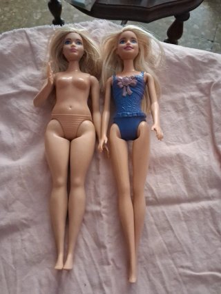 Lote de 2 Muñecas Barbie 2013 y 2015