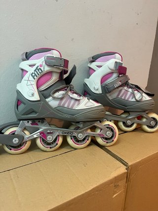 Pack Patines NUEVO niña Oxelo Fit5 Talla 35-38