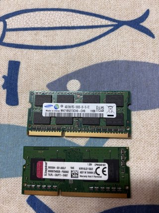 Pack 2 Memorias RAM (Samsung y Kingston)