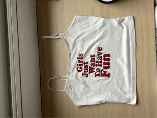 Camiseta de tirantes con mensaje