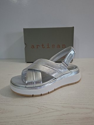 Sandalias Clarks Tuscan Cross Plateadas Talla 39.5