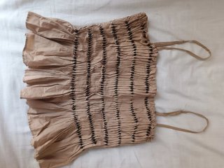 Top Beige con Fruncidos Talla S
