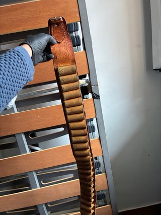 Canana de Cuero Antigua para Cartuchos