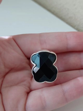 Anillo Tous de Plata y Ónix Negro