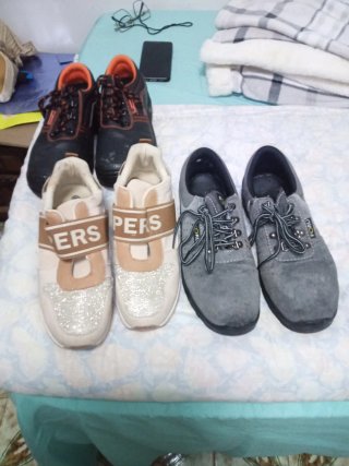Lote de 3 pares de zapatos