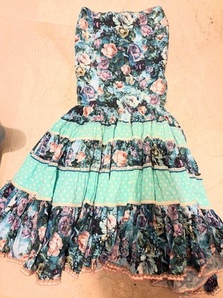 Falda Canastera Flamenca Estampada (