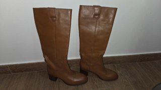 Botas altas Zara color camel
