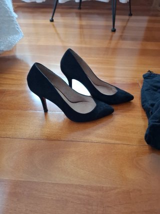 Zapatos de salón negros Massimo Dutti
