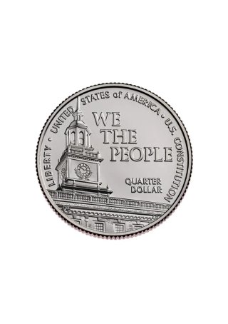 Moneda quarter, cuarto dólar 2026 Constitución SC.