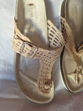 Sandalias de casa Zara Home Beige Talla 37