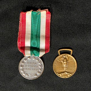 2 Medaglie Commemorative Unità d'Italia