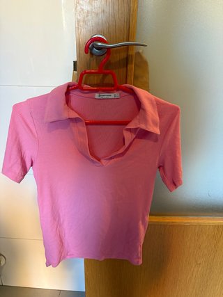 Camiseta rosa Stradivarius Talla S