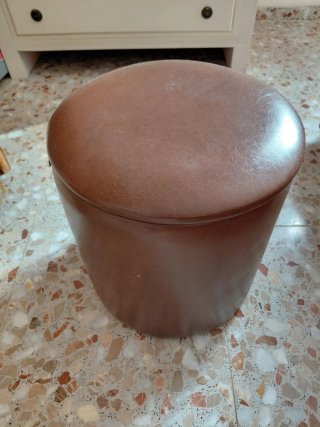 Puff Antiguo Marrón