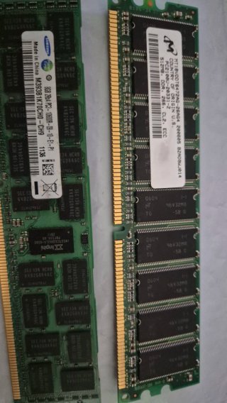Módulos de Memoria RAM (Samsung y Micron) de 8gb
