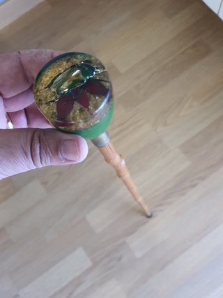 Bastón Antiguo con Pomo de Resina