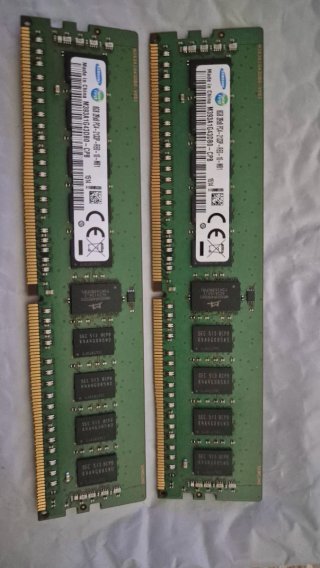 2x8 GB Ram. 2 Módulos Memoria RAM Samsung 8GB DDR