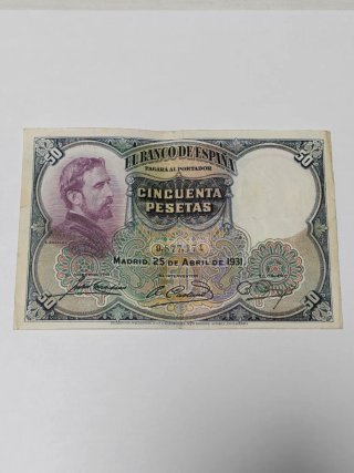 Billete 50 Pesetas 1931