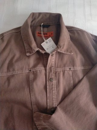 Sobrecamisa Zara Hombre Marrón Talla XL