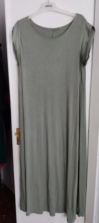 Vestido largo holgado verde