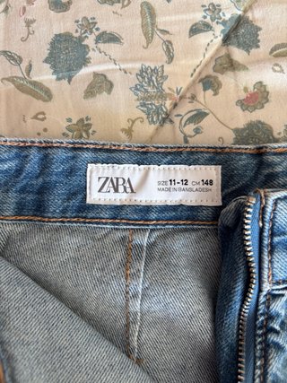 Falda pantalón vaquera Zara Niña
