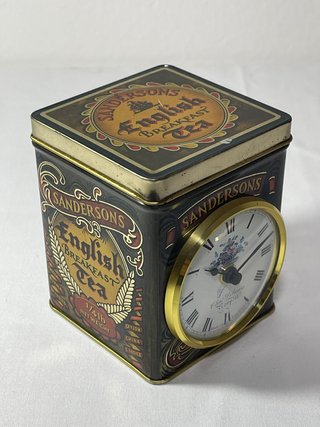 Orologio Vintage Sandersons Tea in Latta