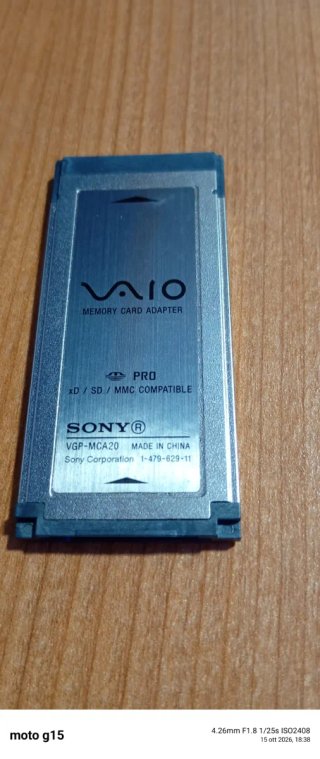 Adattatore Memory Card Sony Vaio VGP-MCA20