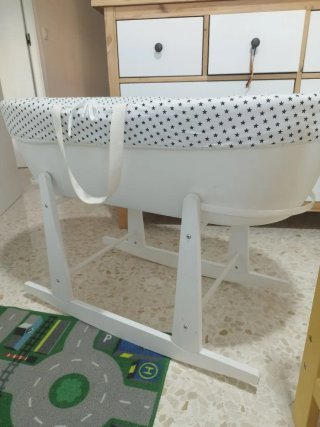 Moisés para Bebé con Estructura de Madera
