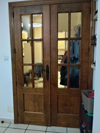 Puerta Doble de Salón con Vidrios