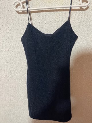 Vestido de tirantes azul oscuro