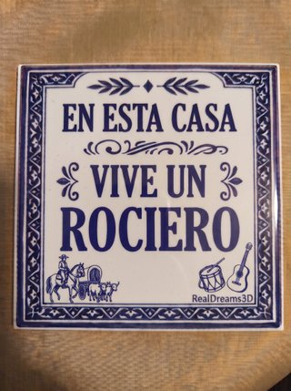 Azulejo En esta casa vive un Rociero