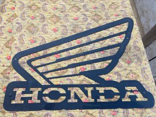 Cartel Metálico Honda