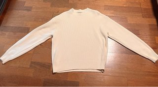 Jersey de Algodón Beige Talla S