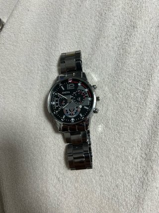 Reloj Eneva de acero plateado