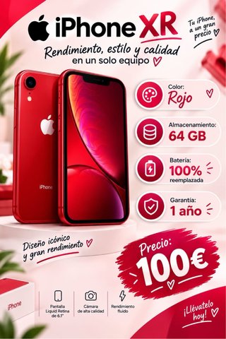 iPhone XR 64GB Rojo