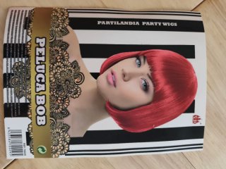 Peluca Bob Roja Partilandia