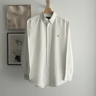 Camisa Oxford Ralph Lauren Blanca Classic Fit M