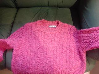 Jersey de Lana Stradivarius Rosa Talla S