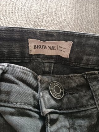 Vaqueros Brownie Gris Talla XS Vaquero Subdued.