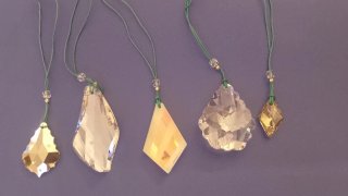 Set 5 decorazioni da appendere Swarovski