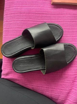 Sandalias Negras Manlisa Talla 39